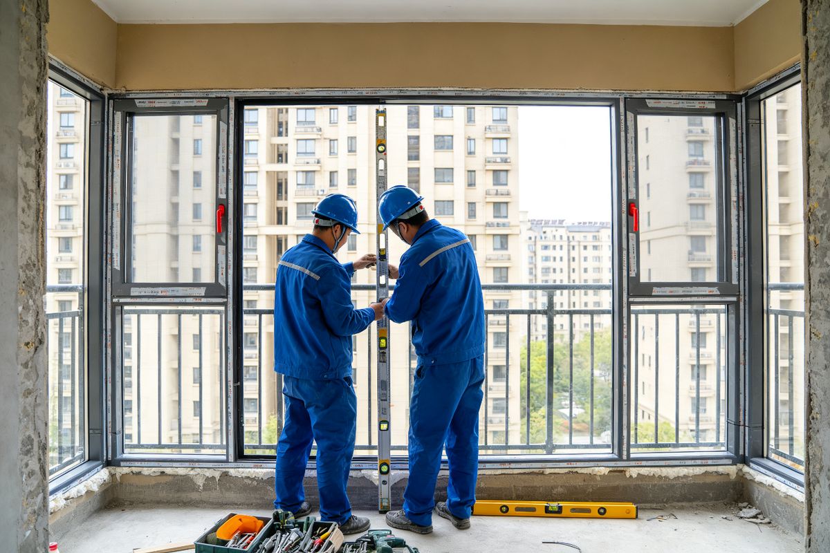 Jinjiang installation team following standardized procedures